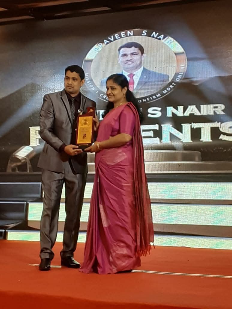 Honored for Best Performance